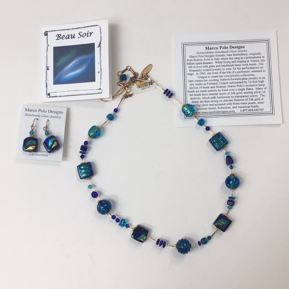 MARCO POLO DESIGNS Necklace and Earrings NWT